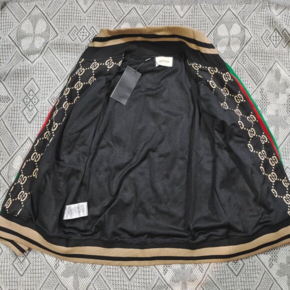 Gucci Classic Double G All-Over Print Baseball Jacket - Picture 7 of 10
